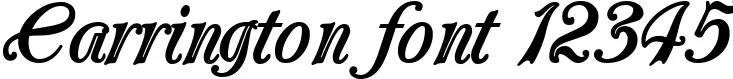 Dynamic Carrington Font Preview https://safirsoft.com