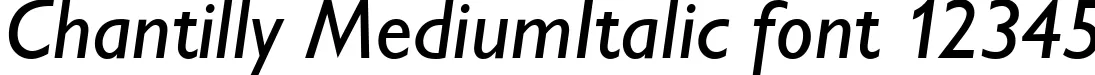 Dynamic Chantilly MediumItalic Font Preview https://safirsoft.com