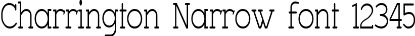 Dynamic Charrington Narrow Font Preview https://safirsoft.com