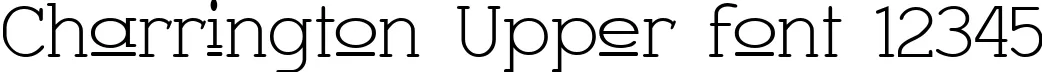 Dynamic Charrington Upper Font Preview https://safirsoft.com