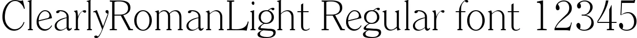 Dynamic ClearlyRomanLight Regular Font Preview https://safirsoft.com