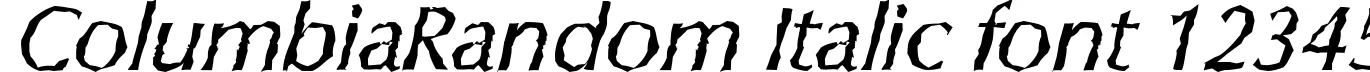 Dynamic ColumbiaRandom Italic Font Preview https://safirsoft.com