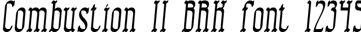 Dynamic Combustion II BRK Font Preview https://safirsoft.com