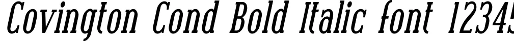 Dynamic Covington Cond Bold Italic Font Preview https://safirsoft.com