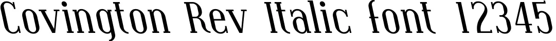 Dynamic Covington Rev Italic Font Preview https://safirsoft.com