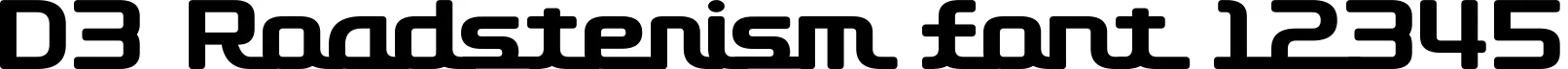 Dynamic D3 Roadsterism Font Preview https://safirsoft.com