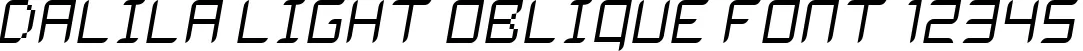 Dynamic Dalila Light Oblique Font Preview https://safirsoft.com