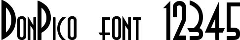 Dynamic DonPico Font Preview https://safirsoft.com