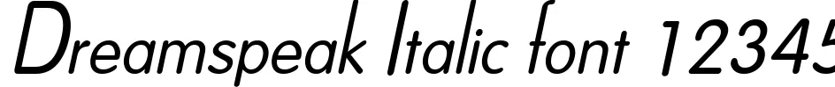Dynamic Dreamspeak Italic Font Preview https://safirsoft.com
