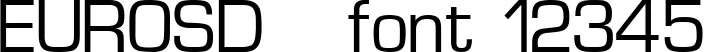 Dynamic EUROSD   Font Preview https://safirsoft.com