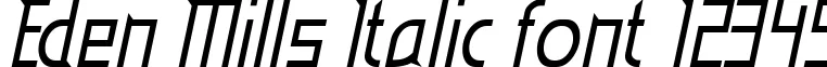 Dynamic Eden Mills Italic Font Preview https://safirsoft.com