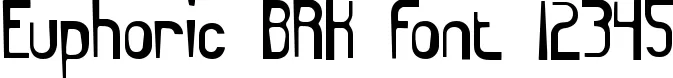 Dynamic Euphoric BRK Font Preview https://safirsoft.com