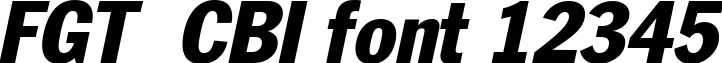 Dynamic FGT  CBI Font Preview https://safirsoft.com