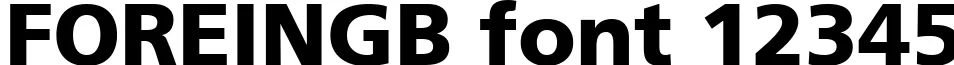 Dynamic FOREINGB Font Preview https://safirsoft.com
