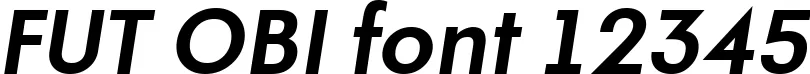 Dynamic FUT OBI Font Preview https://safirsoft.com