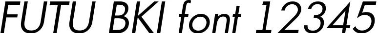 Dynamic FUTU BKI Font Preview https://safirsoft.com