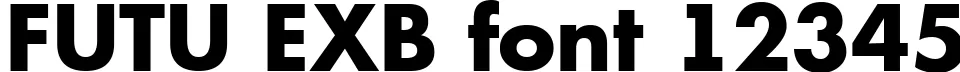 Dynamic FUTU EXB Font Preview https://safirsoft.com