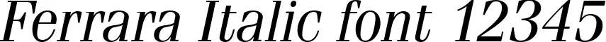 Dynamic Ferrara Italic Font Preview https://safirsoft.com