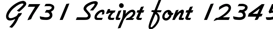 Dynamic G731 Script Font Preview https://safirsoft.com
