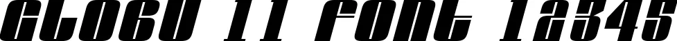 Dynamic GLOBU 11 Font Preview https://safirsoft.com