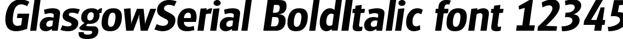 Dynamic GlasgowSerial BoldItalic Font Preview https://safirsoft.com