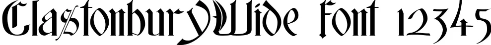Dynamic GlastonburyWide Font Preview https://safirsoft.com
