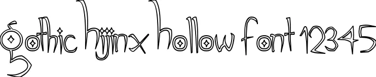 Dynamic Gothic Hijinx Hollow Font Preview https://safirsoft.com