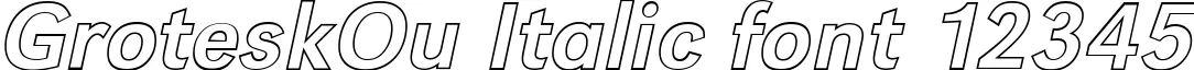 Dynamic GroteskOu Italic Font Preview https://safirsoft.com