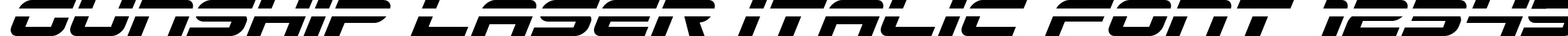 Dynamic Gunship Laser Italic Font Preview https://safirsoft.com