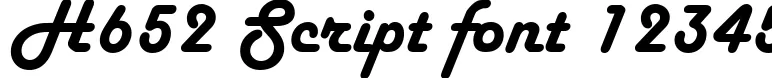 Dynamic H652 Script Font Preview https://safirsoft.com