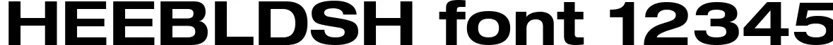 Dynamic HEEBLDSH Font Preview https://safirsoft.com