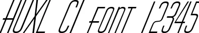 Dynamic HUXL CI Font Preview https://safirsoft.com