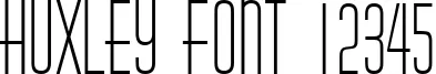 Dynamic HUXLEY Font Preview https://safirsoft.com