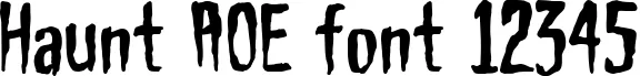 Dynamic Haunt AOE Font Preview https://safirsoft.com