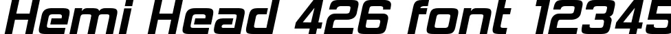 Dynamic Hemi Head 426 Font Preview https://safirsoft.com