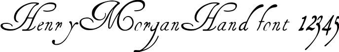 Dynamic HenryMorganHand Font Preview https://safirsoft.com