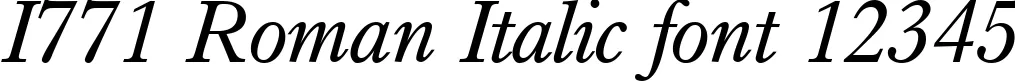 Dynamic I771 Roman Italic Font Preview https://safirsoft.com