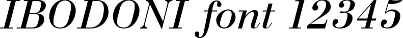 Dynamic IBODONI Font Preview https://safirsoft.com