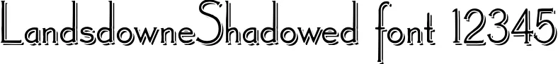 Dynamic LandsdowneShadowed Font Preview https://safirsoft.com