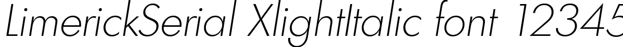 Dynamic LimerickSerial XlightItalic Font Preview https://safirsoft.com