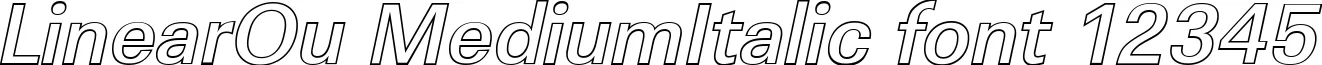 Dynamic LinearOu MediumItalic Font Preview https://safirsoft.com