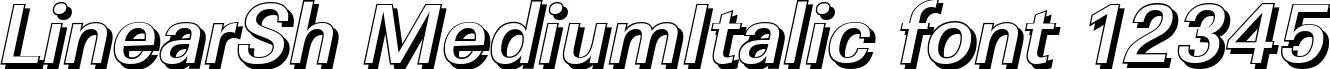 Dynamic LinearSh MediumItalic Font Preview https://safirsoft.com