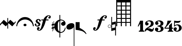 Dynamic MUSICAL Font Preview https://safirsoft.com