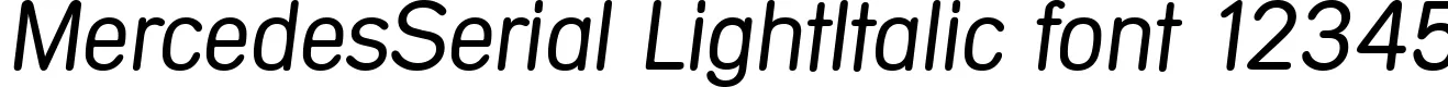 Dynamic MercedesSerial LightItalic Font Preview https://safirsoft.com