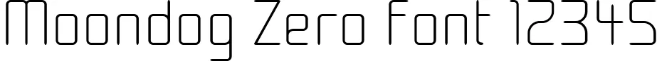 Dynamic Moondog Zero Font Preview https://safirsoft.com