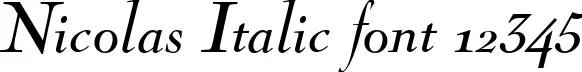 Dynamic Nicolas Italic Font Preview https://safirsoft.com