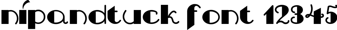 Dynamic NipAndTuck Font Preview https://safirsoft.com