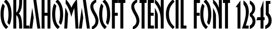 Dynamic OklahomaSoft Stencil Font Preview https://safirsoft.com
