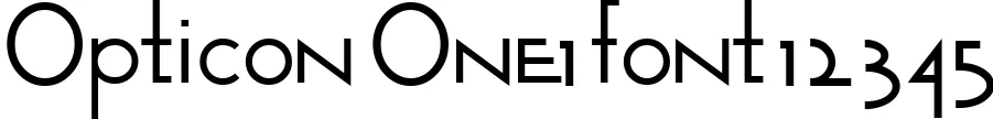 Dynamic Opticon  One1 Font Preview https://safirsoft.com