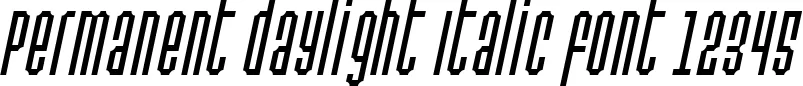 Dynamic Permanent daylight Italic Font Preview https://safirsoft.com